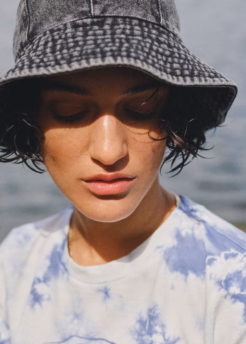 & Other Stories Washed Denim Bucket Hat