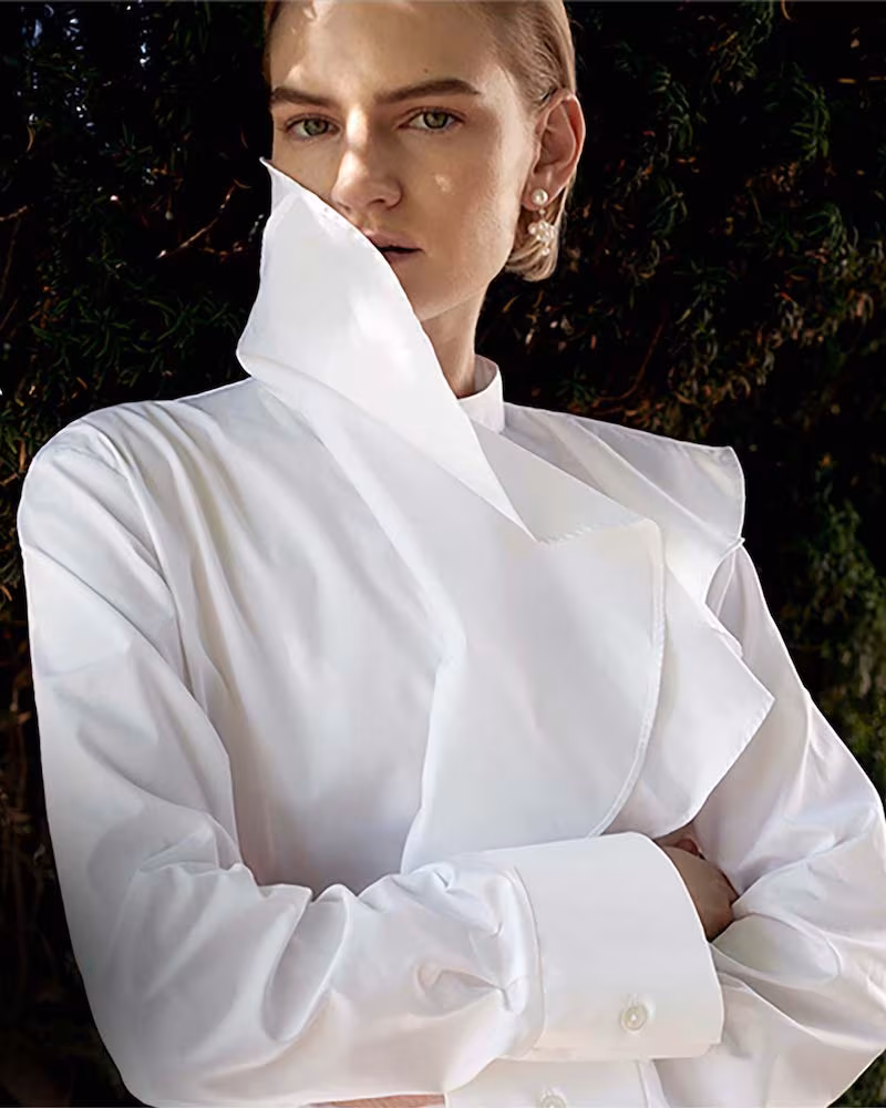 Totême Ruffled Cotton-Poplin Shirt