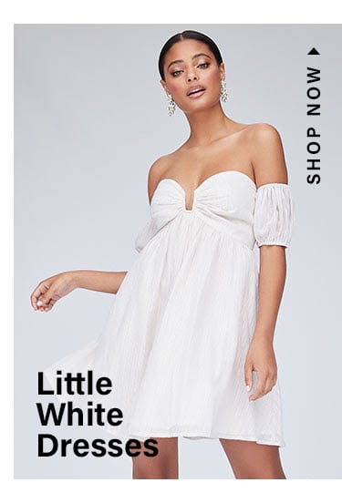 Little White Dresses. Shop now.