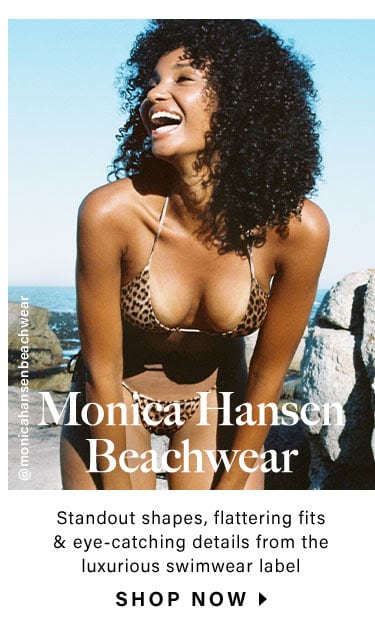  Monica Hansen Beachwear: Standout shapes, flattering fits & eye-catching details from the luxurious swimwear label - Shop Now