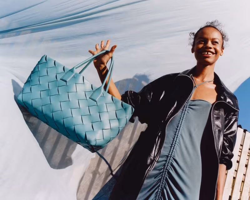 Bottega Veneta Cabas Intrecciato Leather Tote