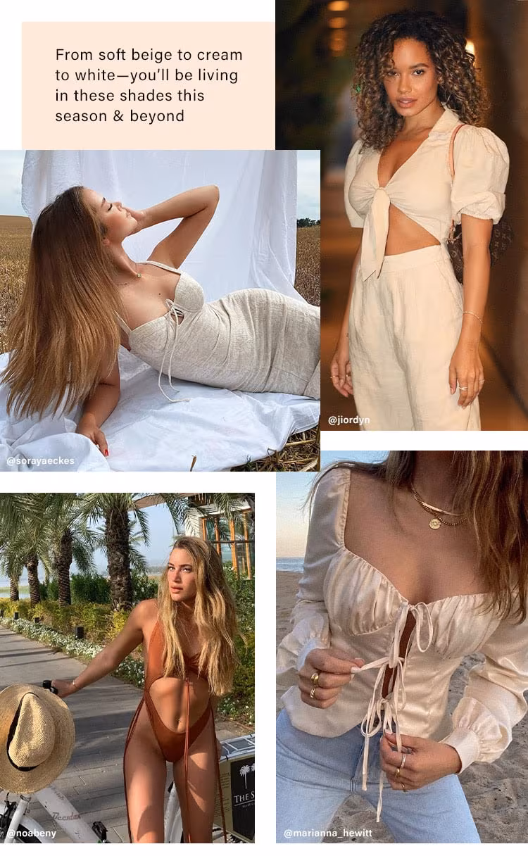 All Neutrals, All the Time: From soft beige to cream to white—you’ll be living in these shades this season & beyond - Shop the Edit