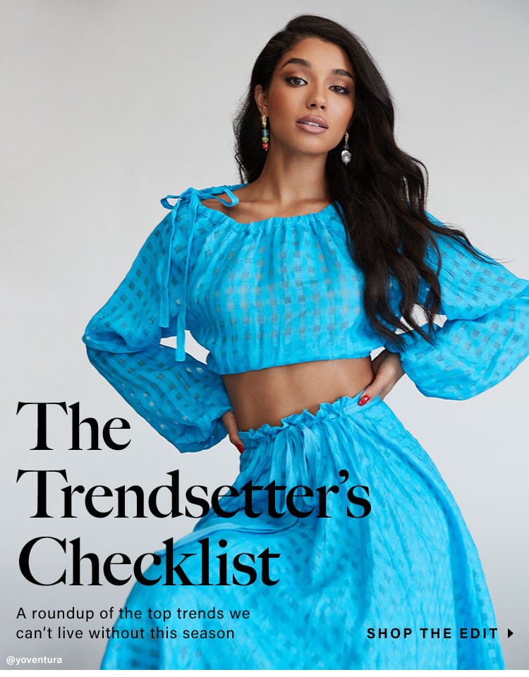 Trends To Try // The Trendsetter's Checklist Summer 2020