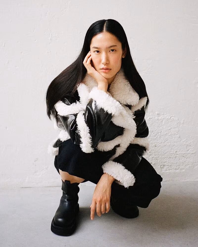 Stand Melendy Cropped Faux Shearling Coat