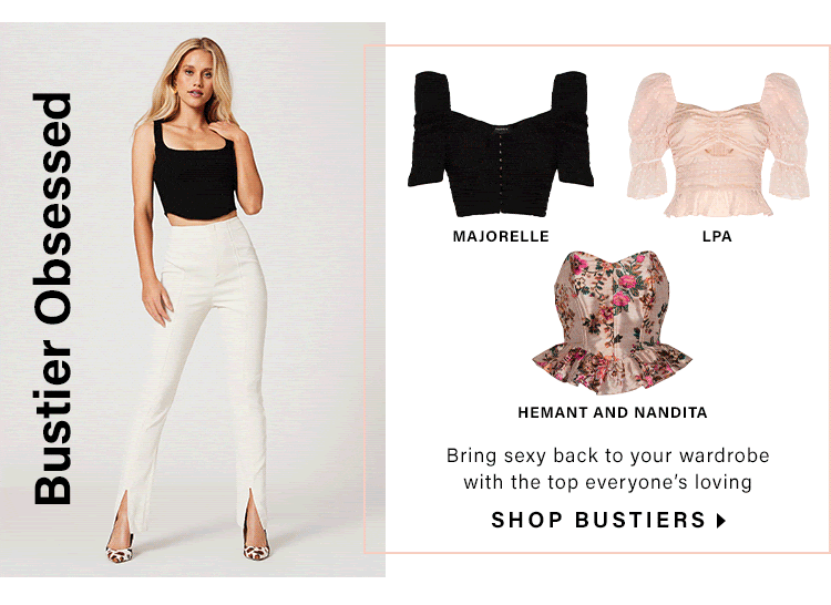 Bustier Obsessed: Bring sexy back to your wardrobe with the top everyone’s loving - Shop Bustiers