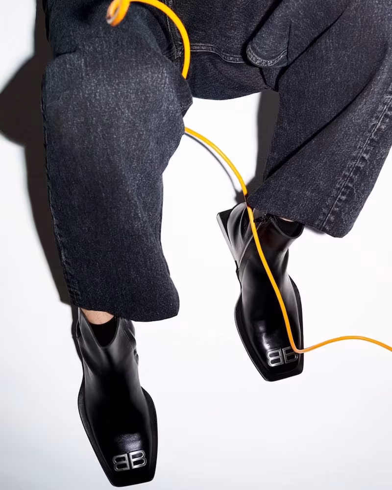 Balenciaga Square-Toe Boots