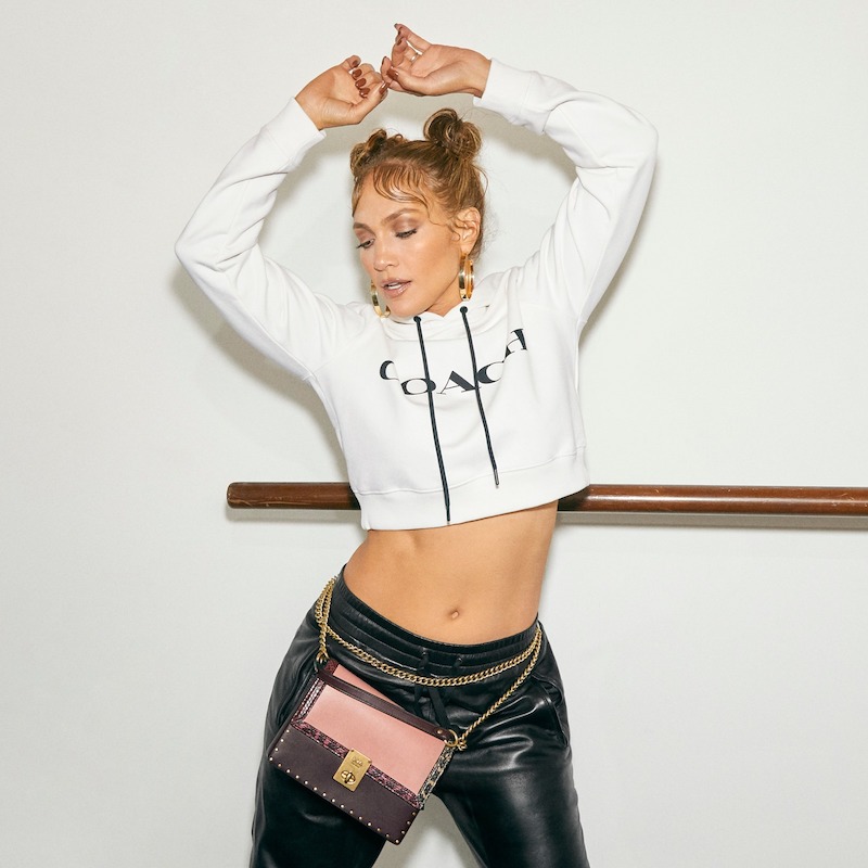 COACH x Jennifer Lopez Hutton Colorblock Leather & Genuine Snakeskin Convertible Shoulder Bag 2