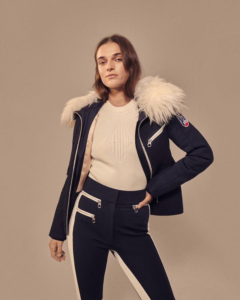 Chloé x Fusalp Shearling-Trimmed Quilted Ski Jacket