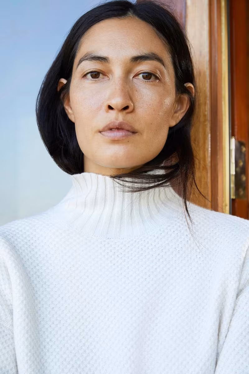 Everlane Oversized Stroopwafel Turtleneck in ReCashmere