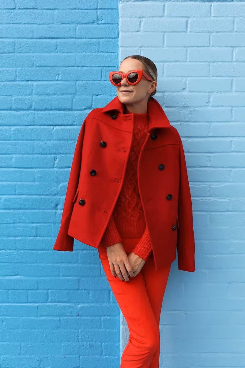 Halogen x Atlantic-Pacific Short Double Breasted Coat