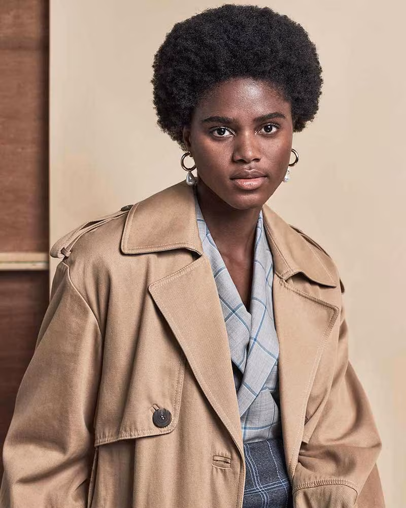 Jonathan Simkhai Dakota Vegan Leather Pleated Trench