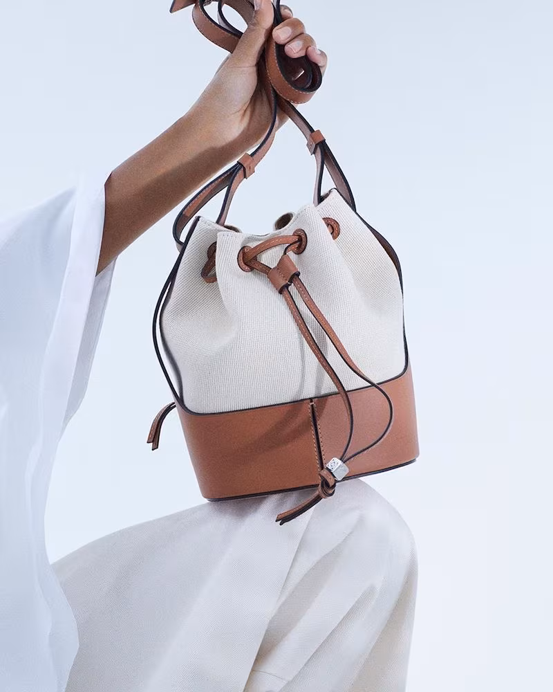 LOEWE Balloon Small Canvas Shoulder Bag