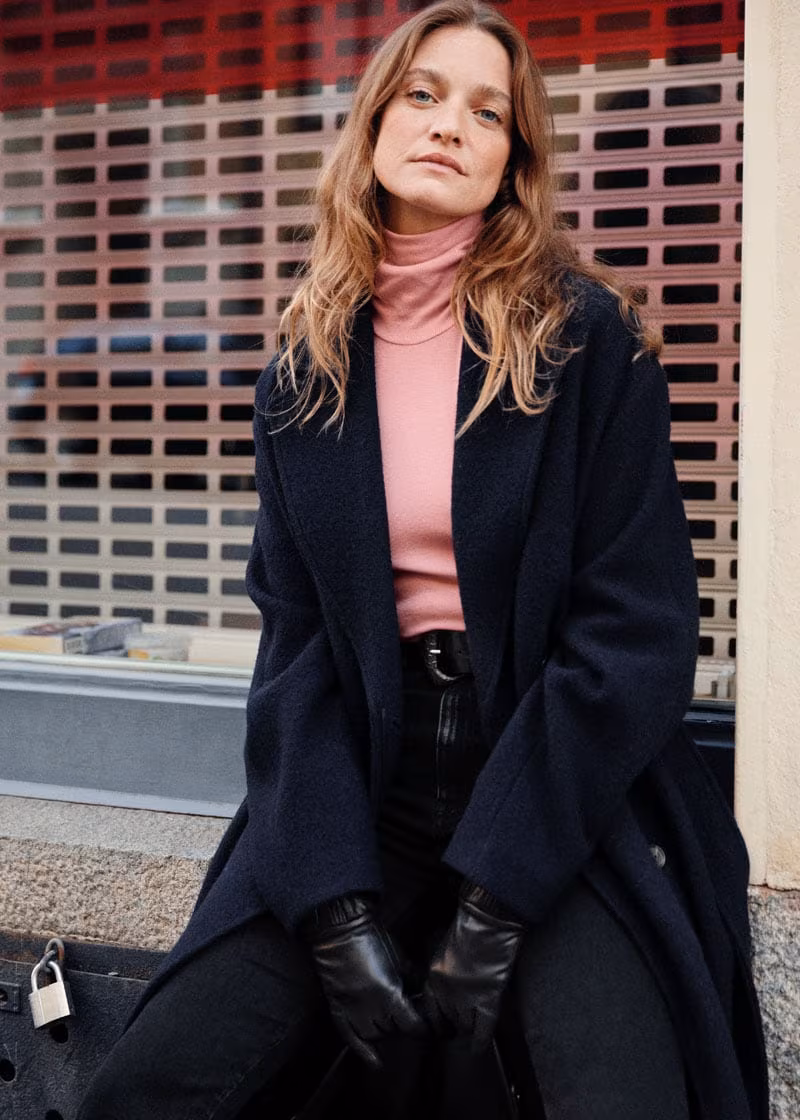 & Other Stories Fitted Lyocell Ribbed Turtleneck