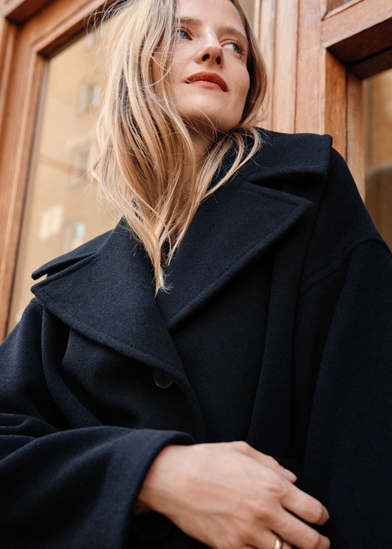 & Other Stories Oversized Belted Wool Coat