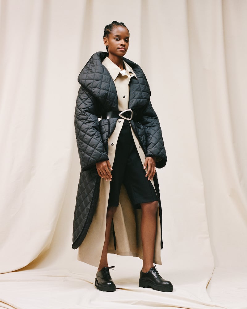 Totême Annecy Oversized Quilted Padded Shell Coat