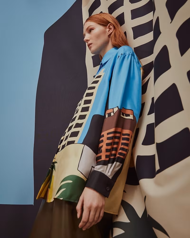 LOEWE x Ken Price L.A. Series Shirt in Printed Silk