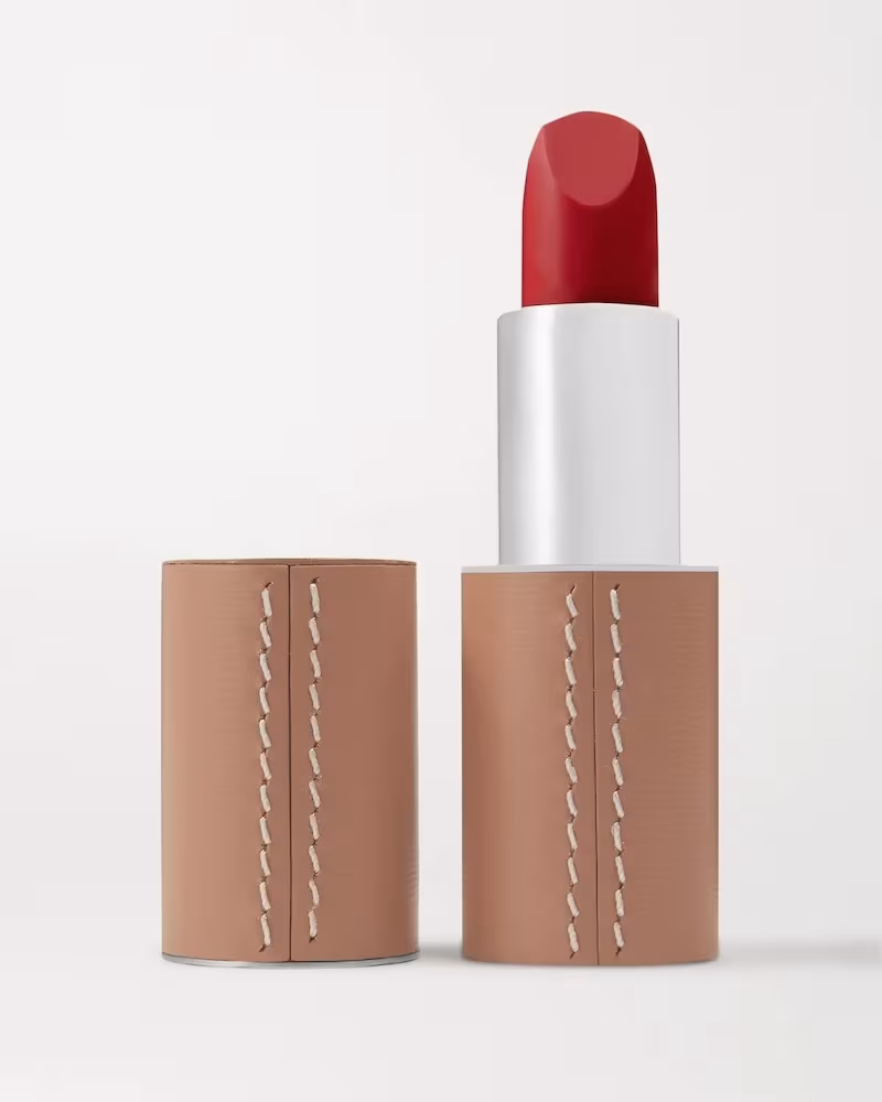 La Bouche Rouge Matte Lipstick Refill - Rouge Vendôme with Refillable Leather Case