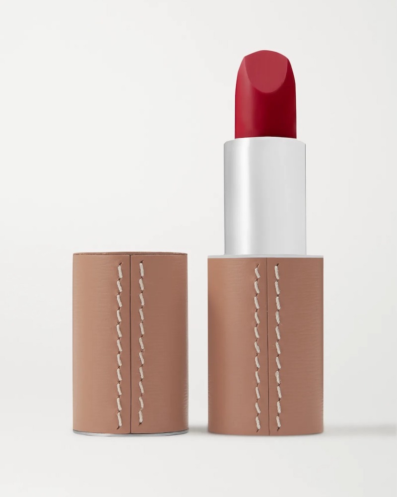 La Bouche Rouge Matte Lipstick Refill - Rouge Vendôme with Refillable Leather Case