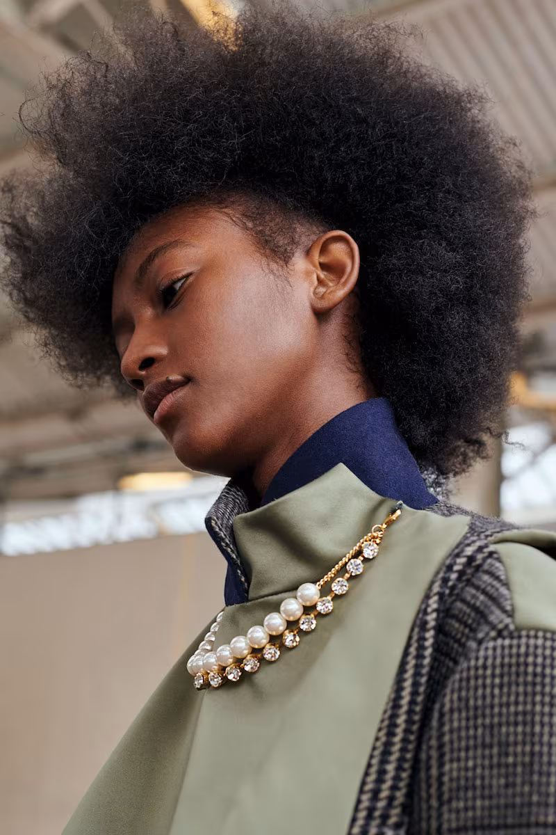 SACAI Layered Bomber Combo Trench Jacket