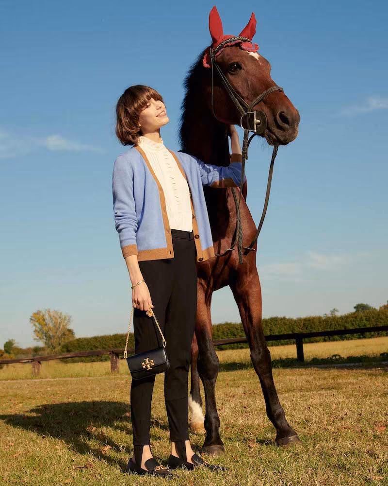 Tory Burch Colorblock Cashmere Cardigan