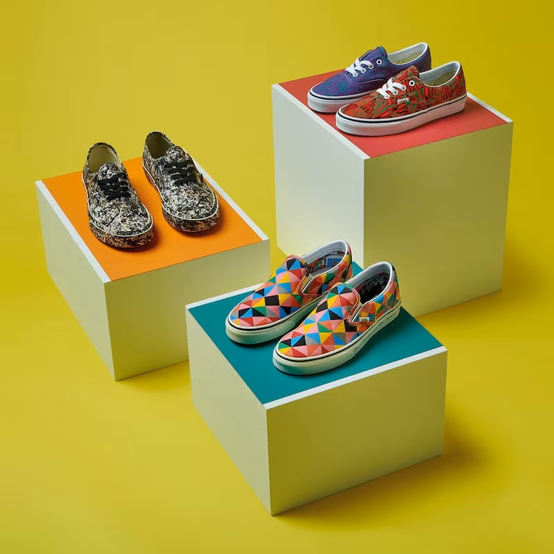 Vans x MoMA Era Faithring Gold Sneakers