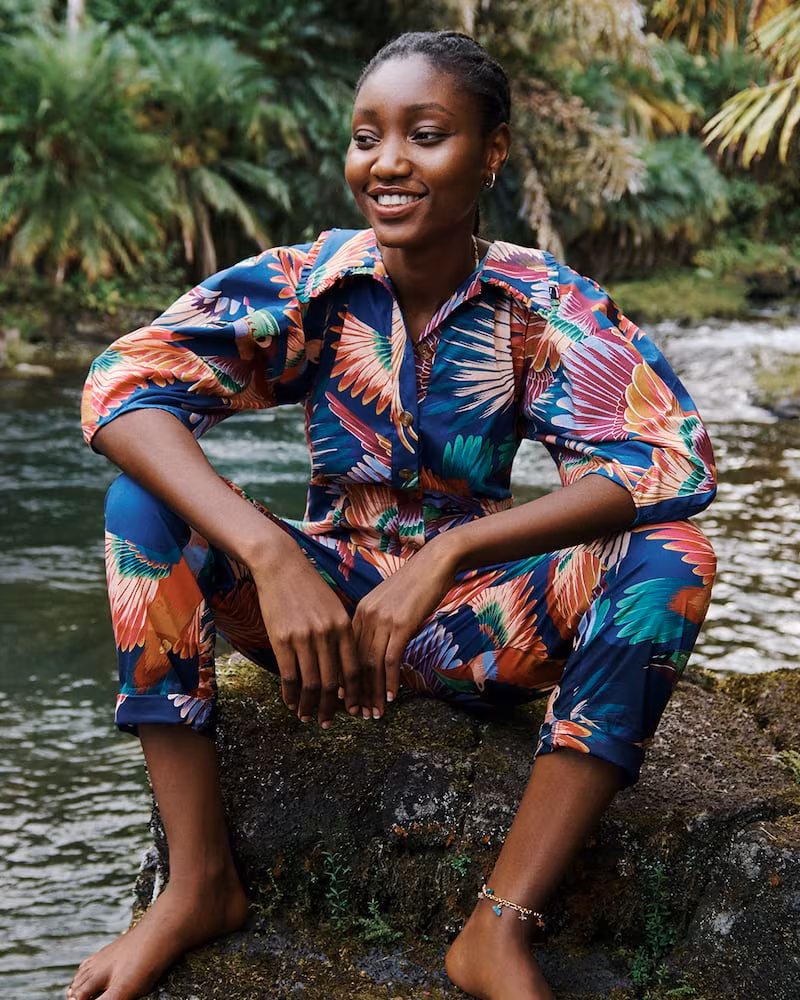 FARM Rio Colorful Toucans Pajama Shirt