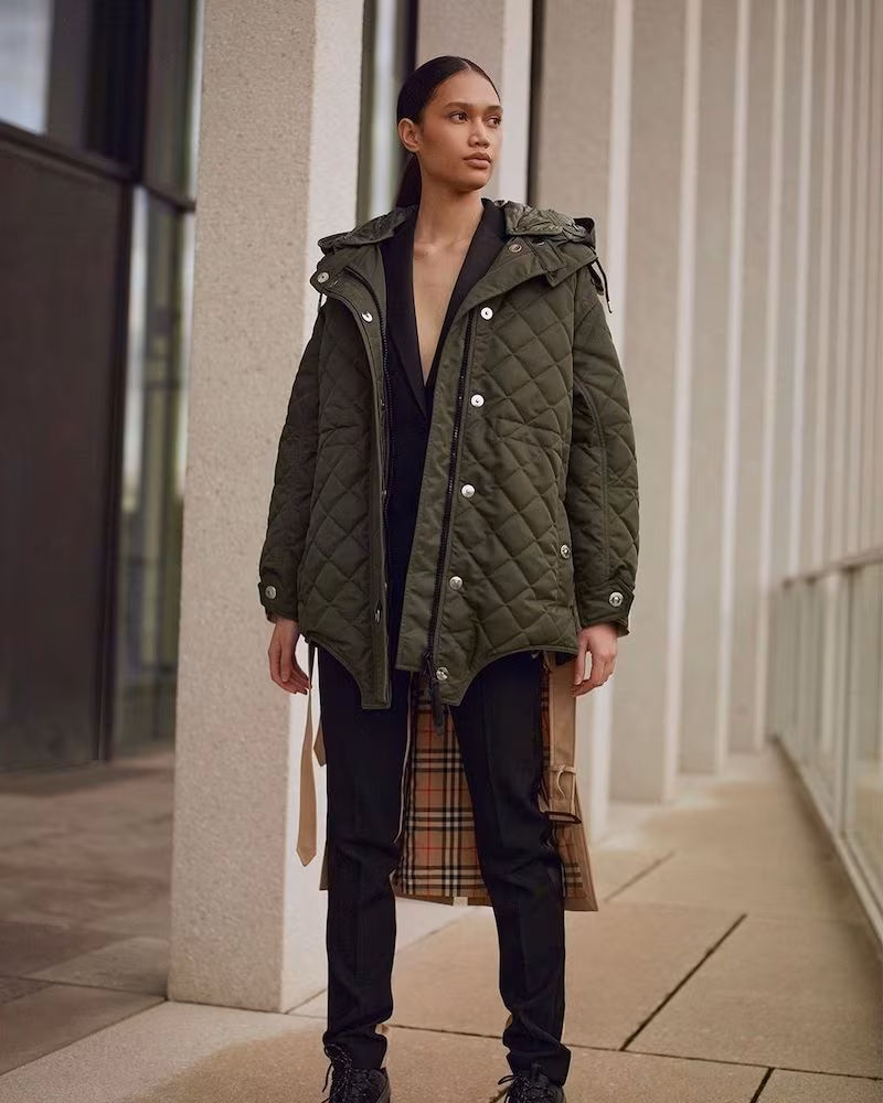 Mytheresa x Burberry High-Rise Wool and Cotton Slim Pants