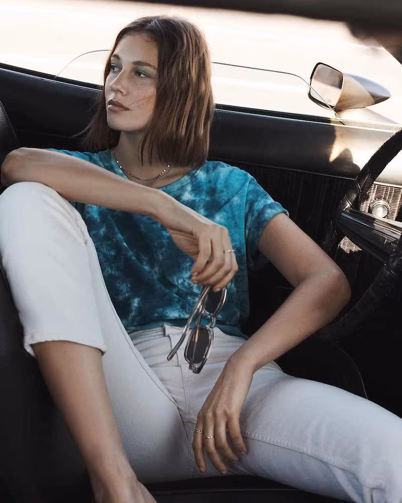 MOTHER The High Sparrow Cropped Tee
