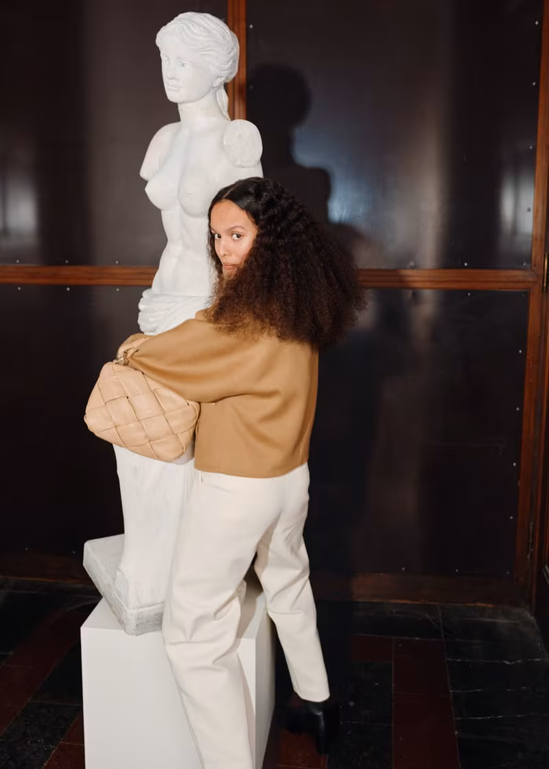 & Other Stories Banana Leg Cotton Trousers