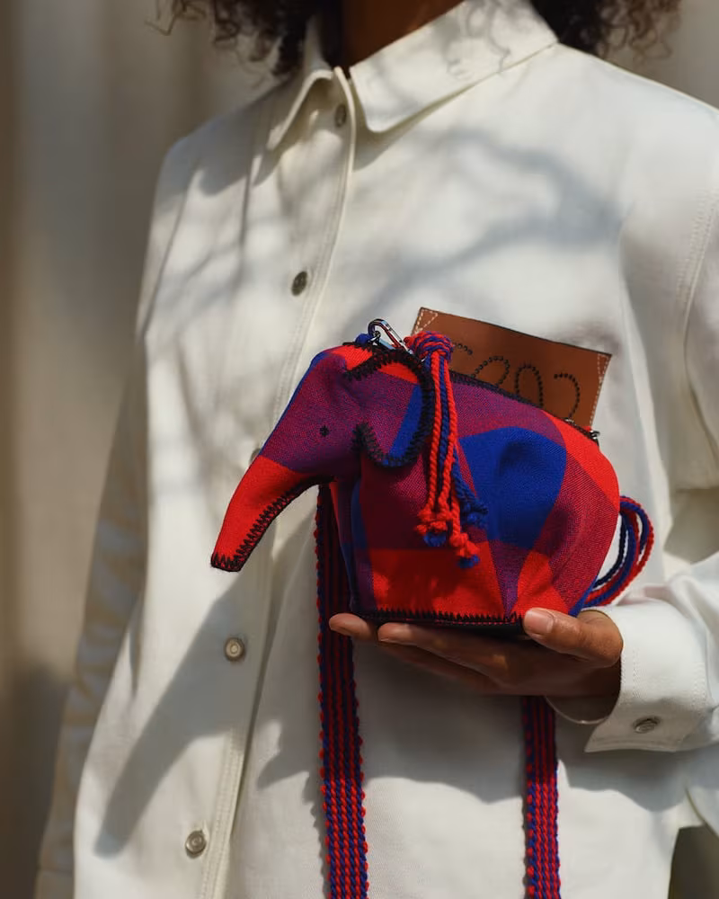 LOEWE x Knot on My Planet Elephant Mini Bag