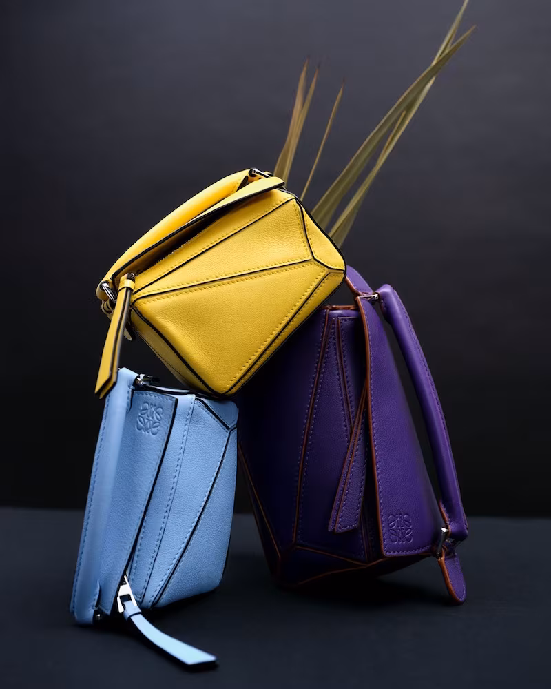 Loewe Puzzle Mini Leather Shoulder Bag