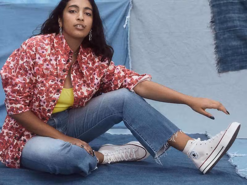 MOTHER The Hustler Ankle Fray Jeans