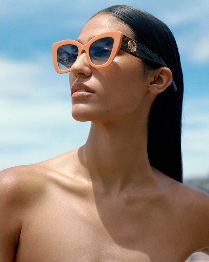 Fendi Square Acetate Sunglasses