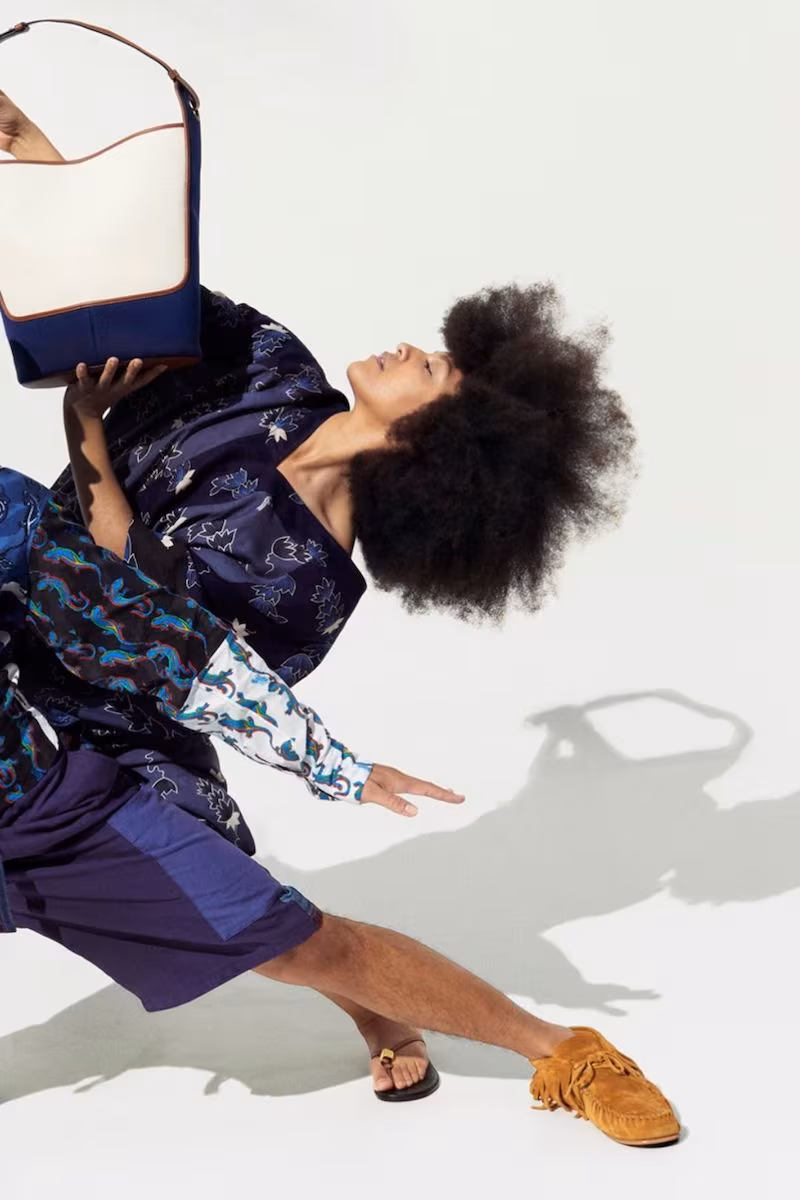LOEWE Paula's Ibiza Hobo Bag in Fringed Suede and Calfskin