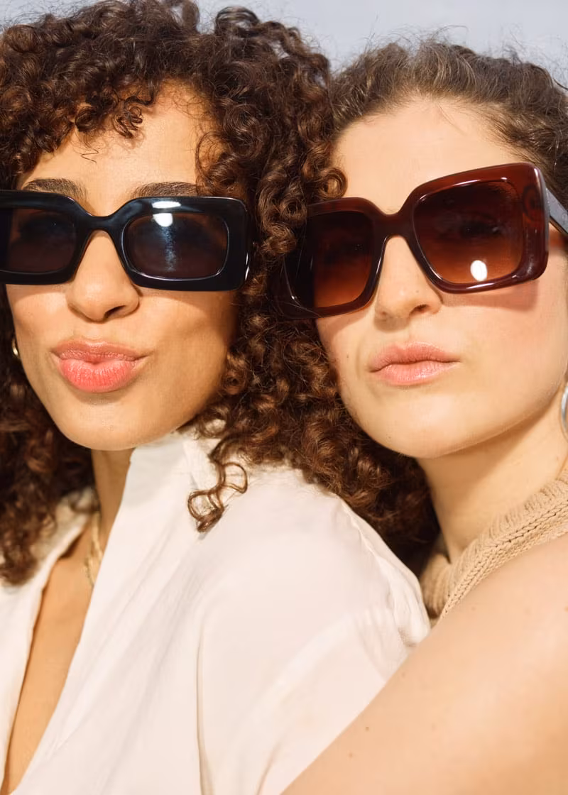 & Other Stories Squared Frame Oversized Sunglasses