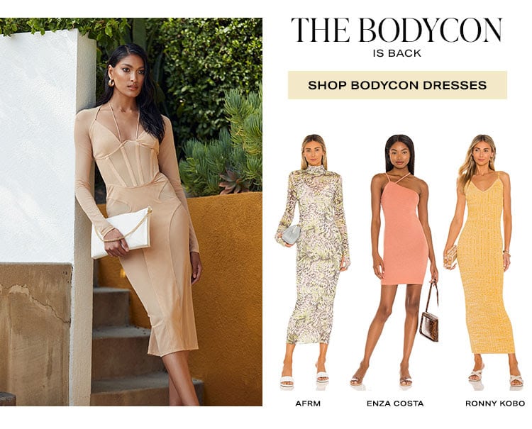 The Bodycon is Back. Shop bodycon dresses.