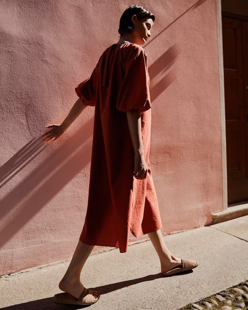 Mytheresa Exclusive Brunello Cucinelli Embellished Cotton-Blend Smock Dress