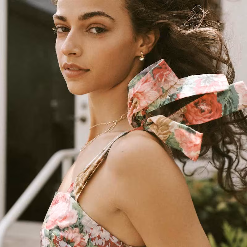 Zimmermann Mae Tie Shoulder Dress