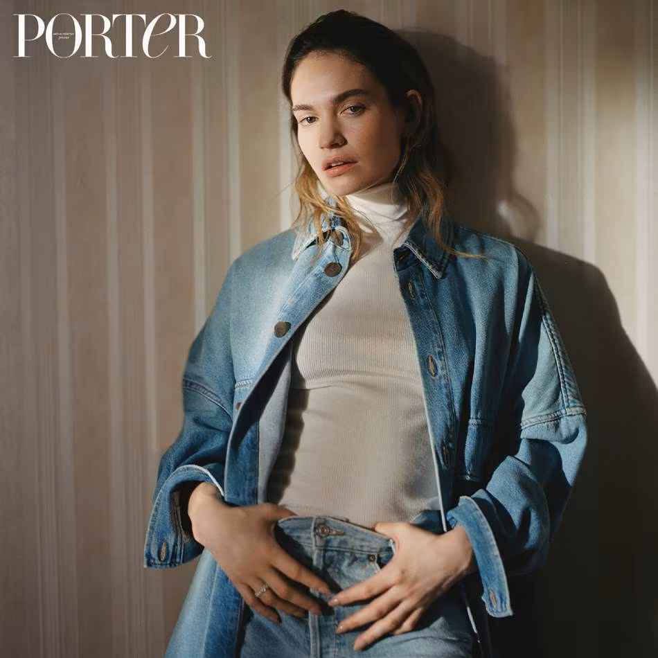 Laid Bare Lily James for The EDIT