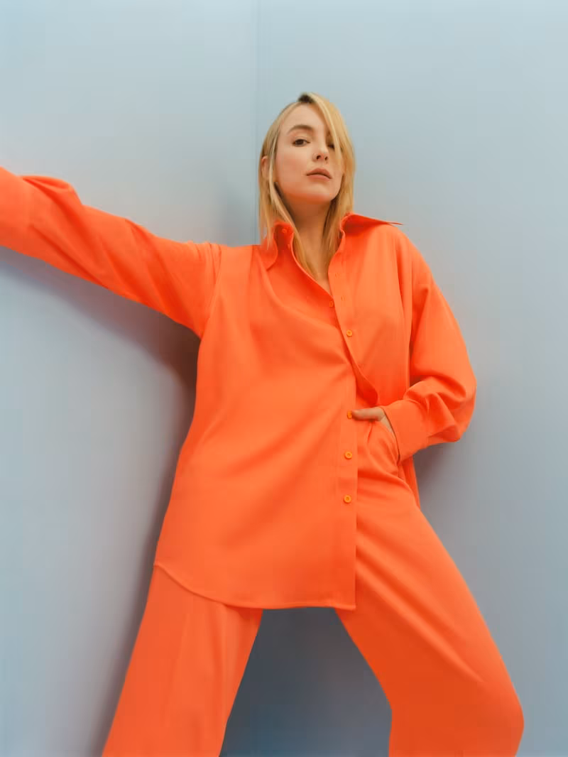 CHRISTOPHER JOHN ROGERS Oversized Crepe Shirt