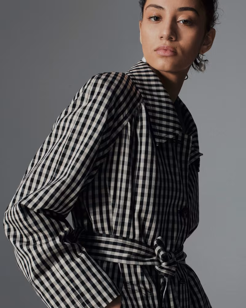Everlane Gathered Drape Trench
