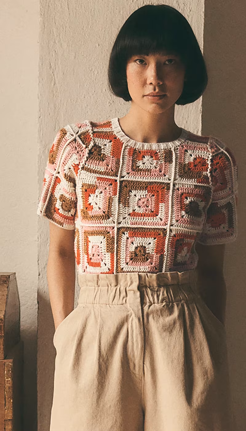 Sea Hayden Crochet Sweater