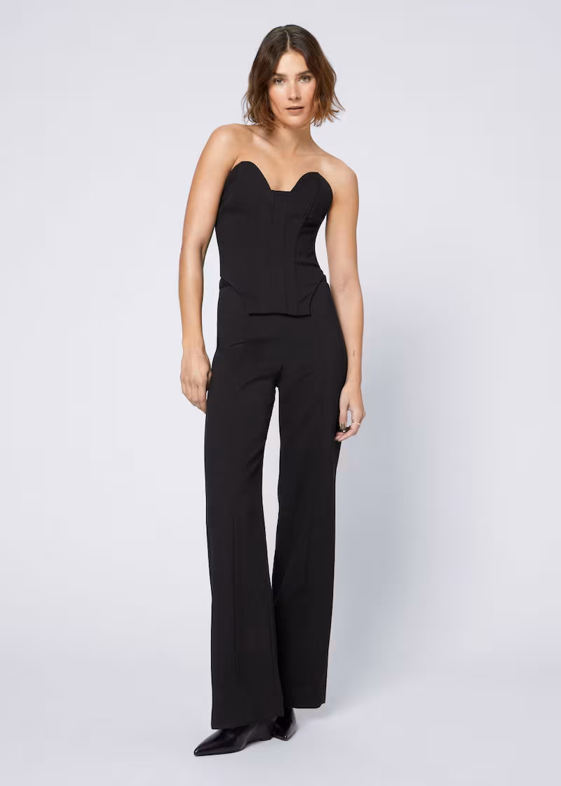 & Other Stories Corset Wide Leg Jumpsuit