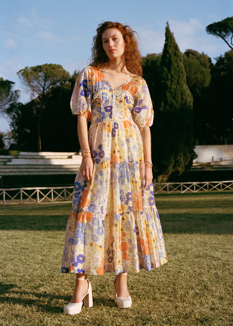 & Other Stories Gathered Tier Maxi Dress