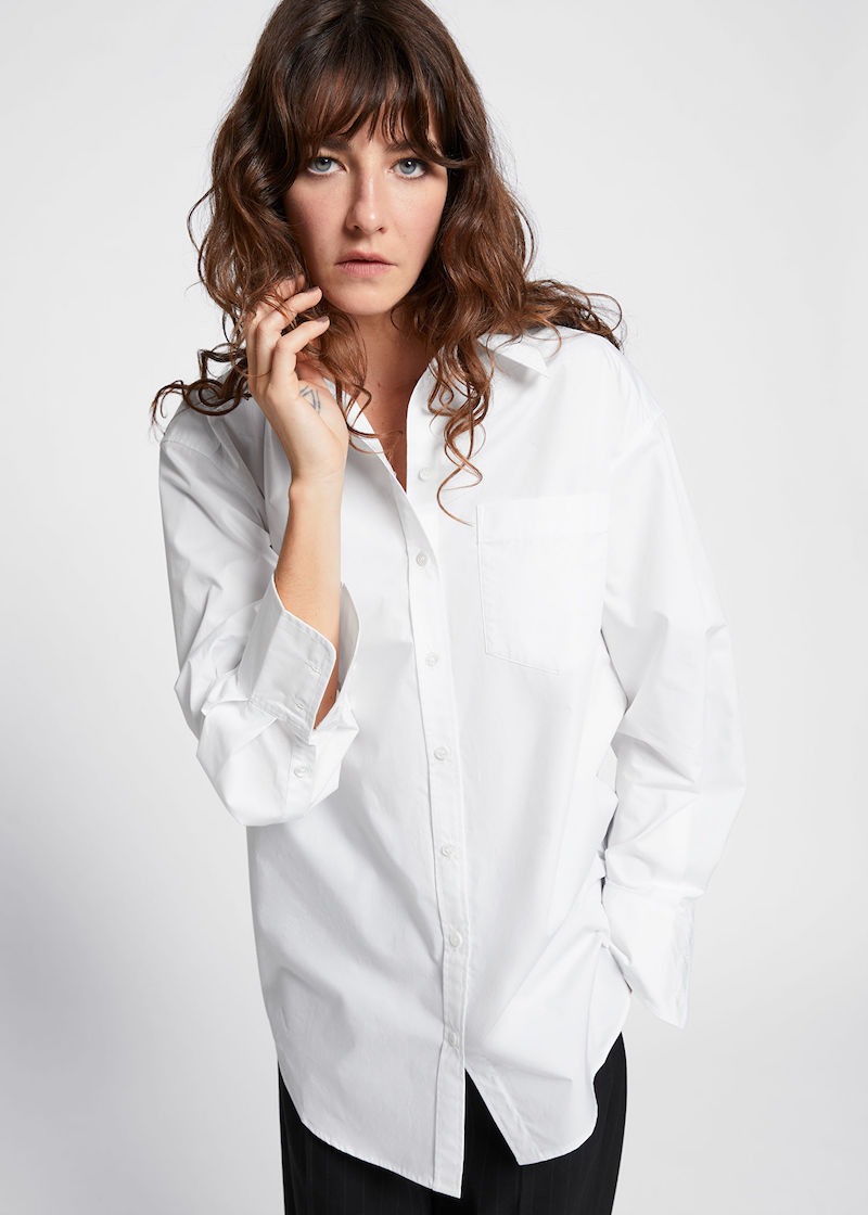 & Other Stories Oversized Button Sleeve Shirt