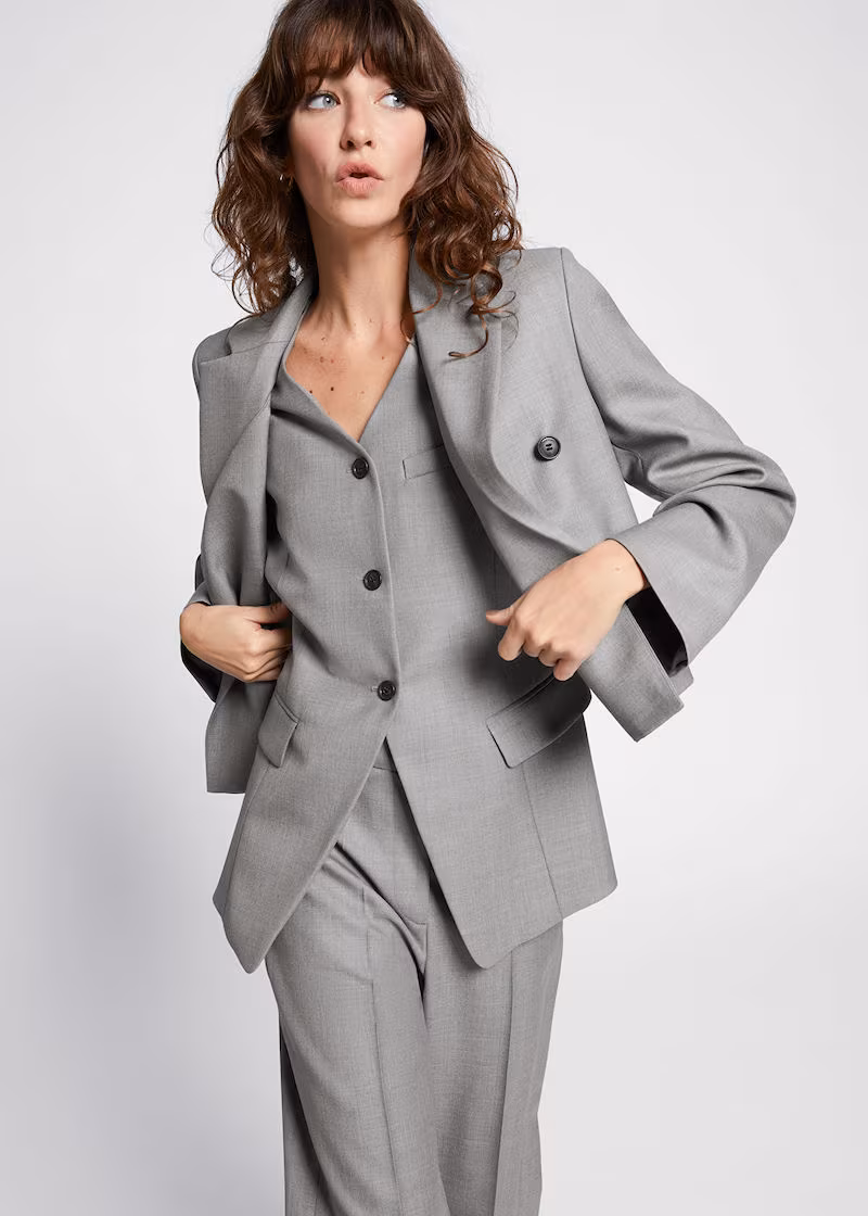 & Other Stories Reconstructed Ayssemetric Cropped Blazer