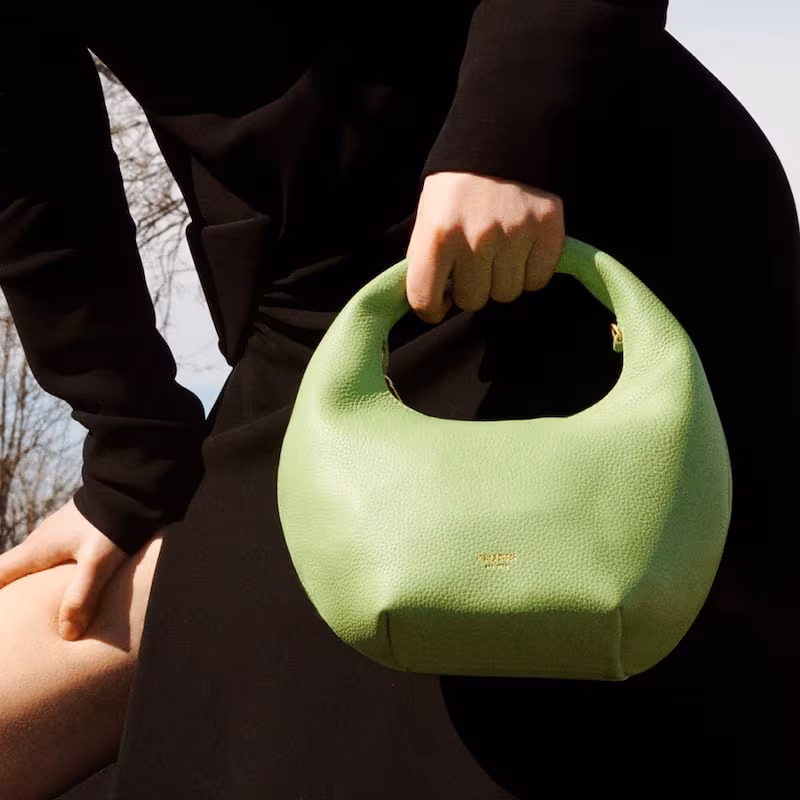 OROTON Tulip Mini Leather Top-Handle Bag