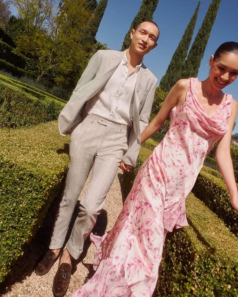 Cinq à Sept Raya Floral Print Cowl Neck Silk Maxi Dress