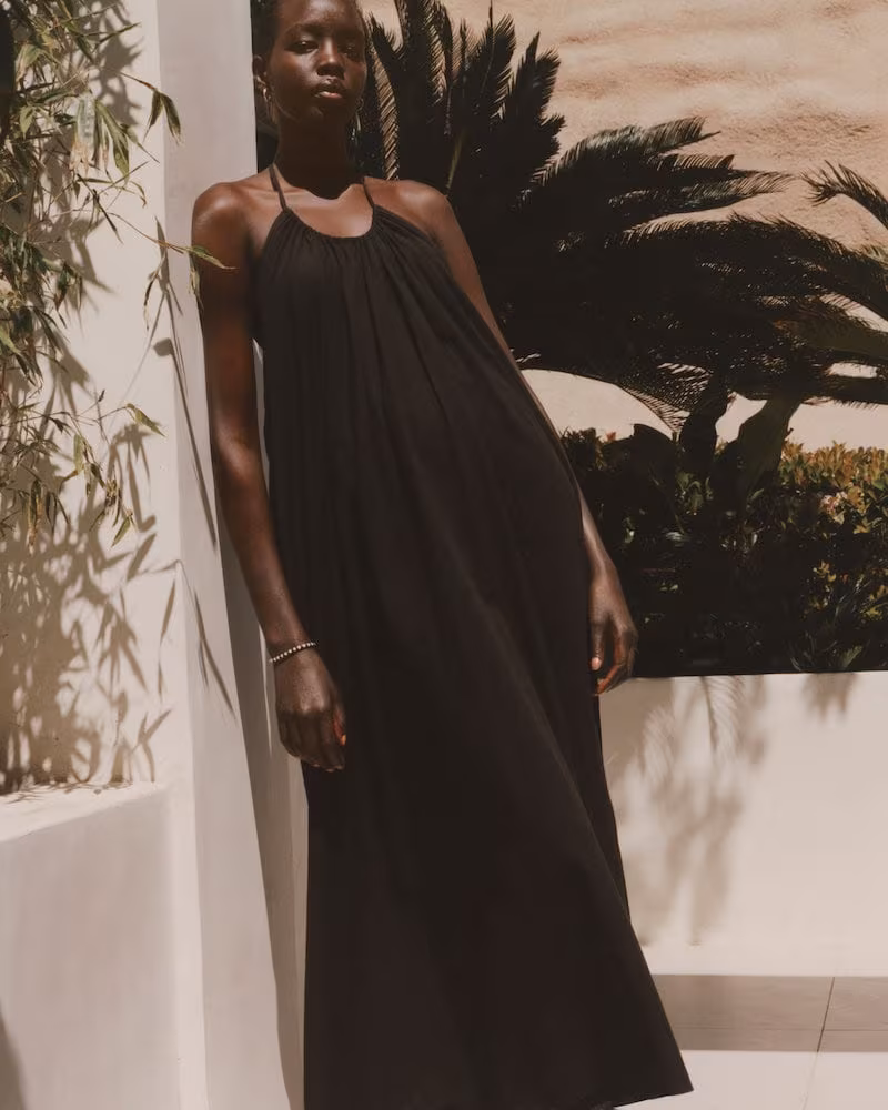 Everlane Tie-Back Halter Dress