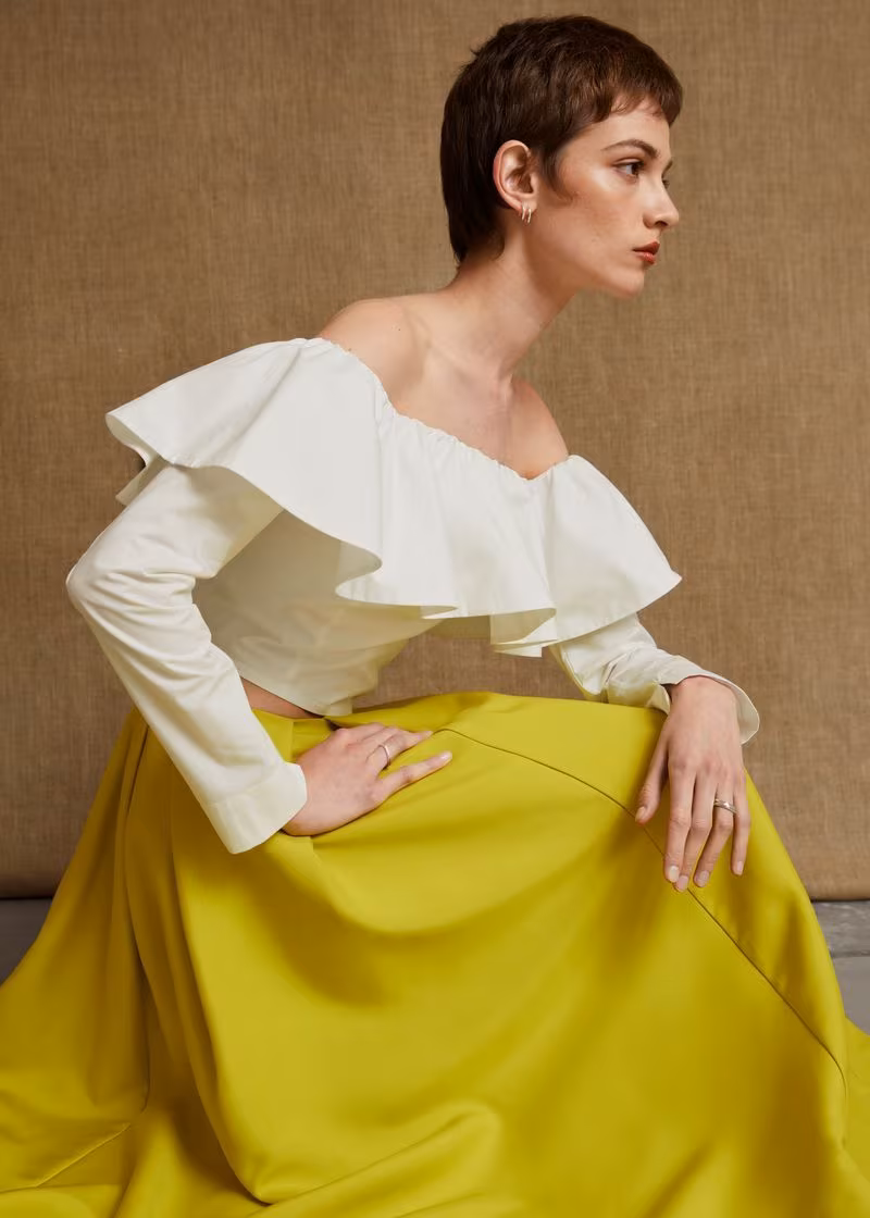 & Other Stories Frilled Top